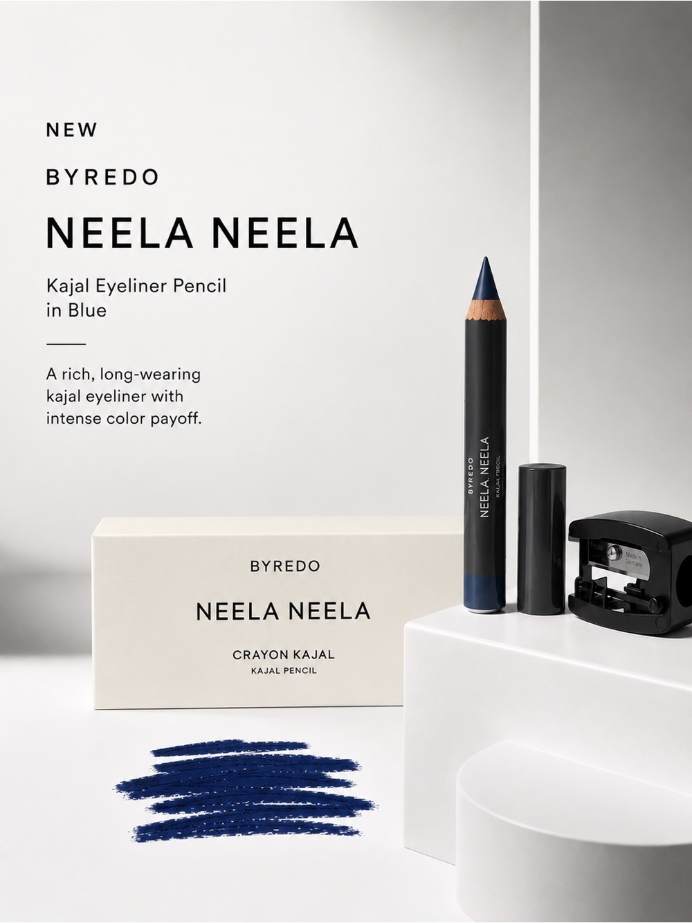 NEW/Sealed Byredo Kajal Eyeliner Pencil - Neela Neela-Sharpener included in box